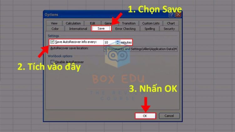 Chuc-nang-AutoSave-AutoRecover-trong-Excel- 2003