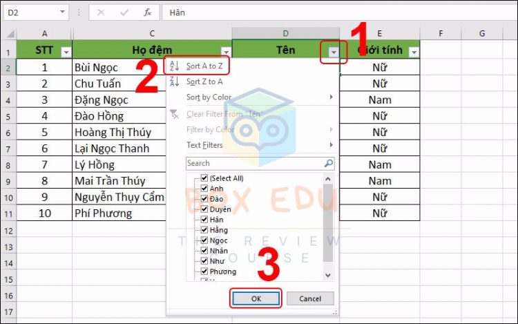 Tao-bo-loc-Excel-sap-xep-nhanh-2