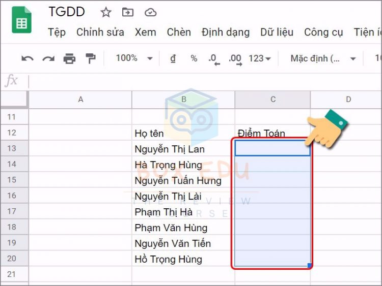 tao-Drop-List-trong-Google-Sheet-bang-cach-tu-nhap-1